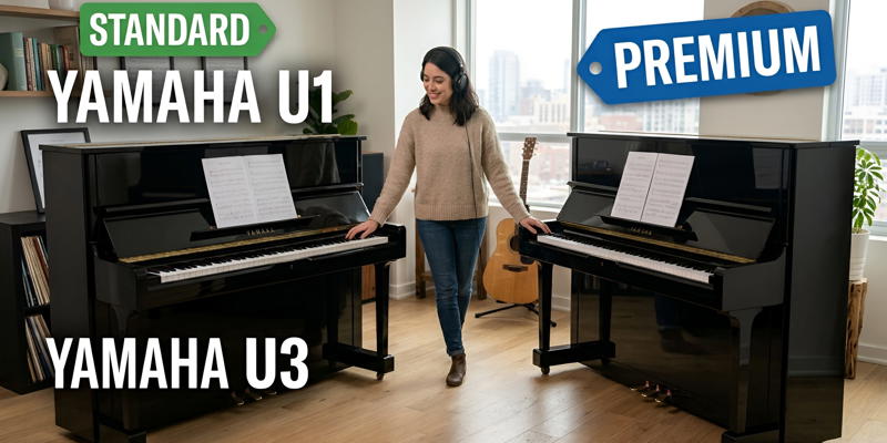 مقایسه پیانو Yamaha U1 و U3؛ کدام پیانوی دست دوم با ارزشتر؟