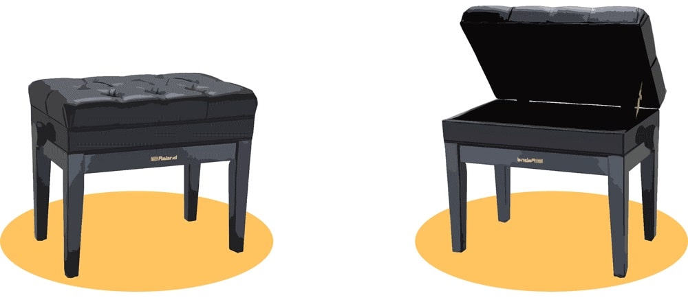 صندلی های دارای محفظه پیانو
